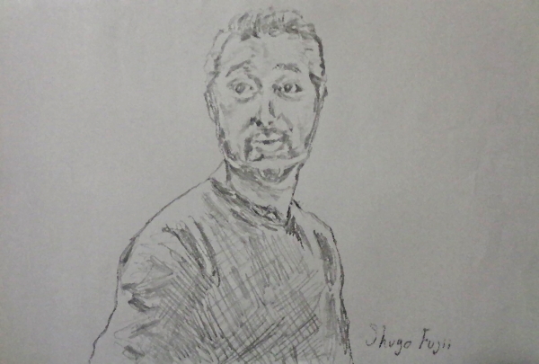 藤井秀剛監督の似顔絵
