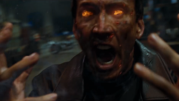 ゴーストライダーに変身中のジョニー